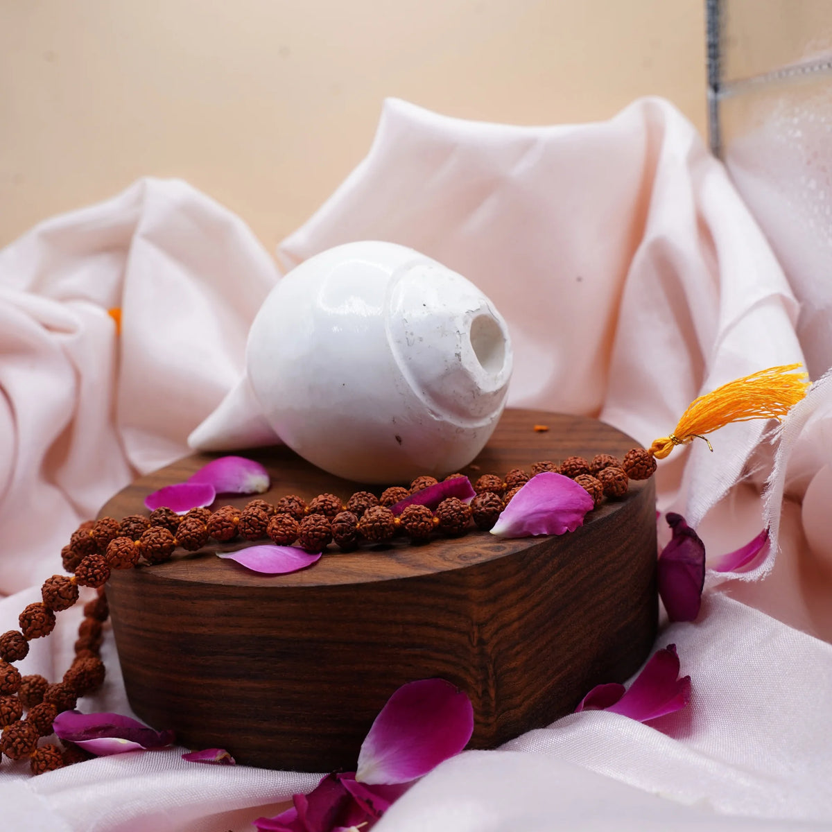 Shankh White Blowing Conch Shell for Pooja, Vastu & Feng Shui | Spiritual Shankh for Prosperity, Protection & Positive Energy | Temple & Home Décor 3in