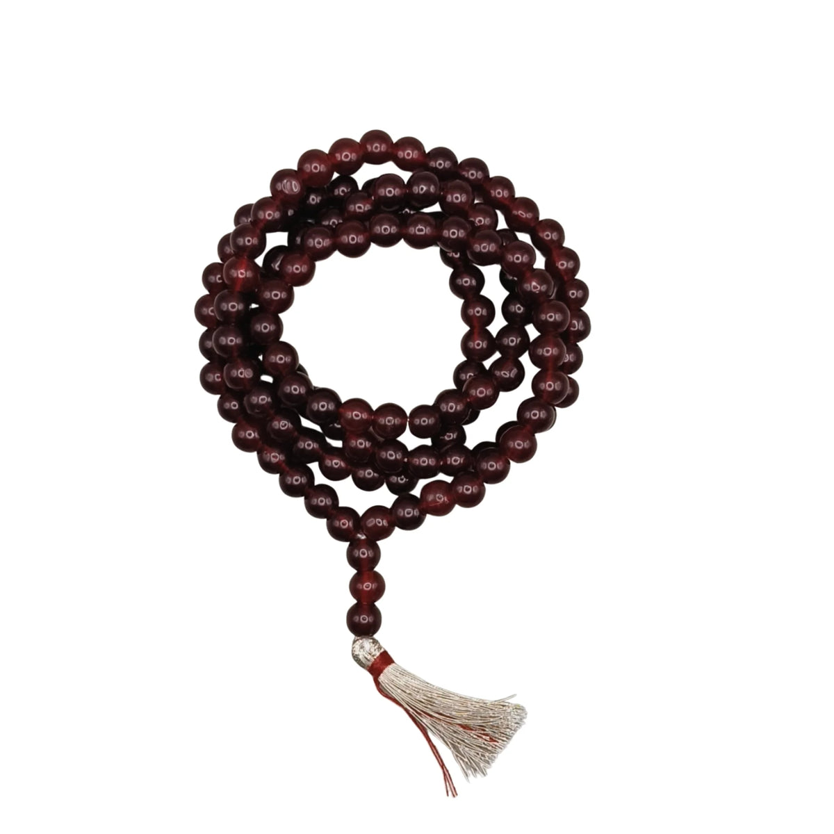 Handmade Jain Jaap Mala | Strong Thread 108+3 Beads Rosary for Navkar Mantra Chanting. Meditation Prayer Mala for Jainism Pooja & Spiritual Gift(Black)
