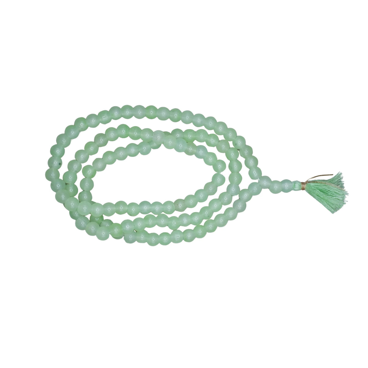 Handmade Jain Jaap Mala | Strong Thread 108+3 Beads Rosary for Navkar Mantra Chanting. Meditation Prayer Mala for Jainism Pooja & Spiritual Gift(Yellow)