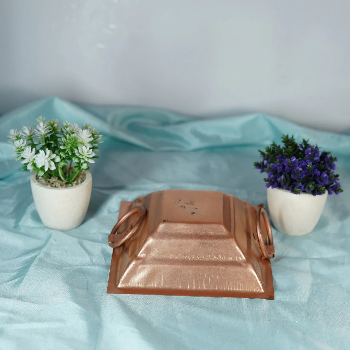 100% Pure Copper Spritual-Pooja-Yagya Hawan Kund (Heavy Guage Copper) Medium