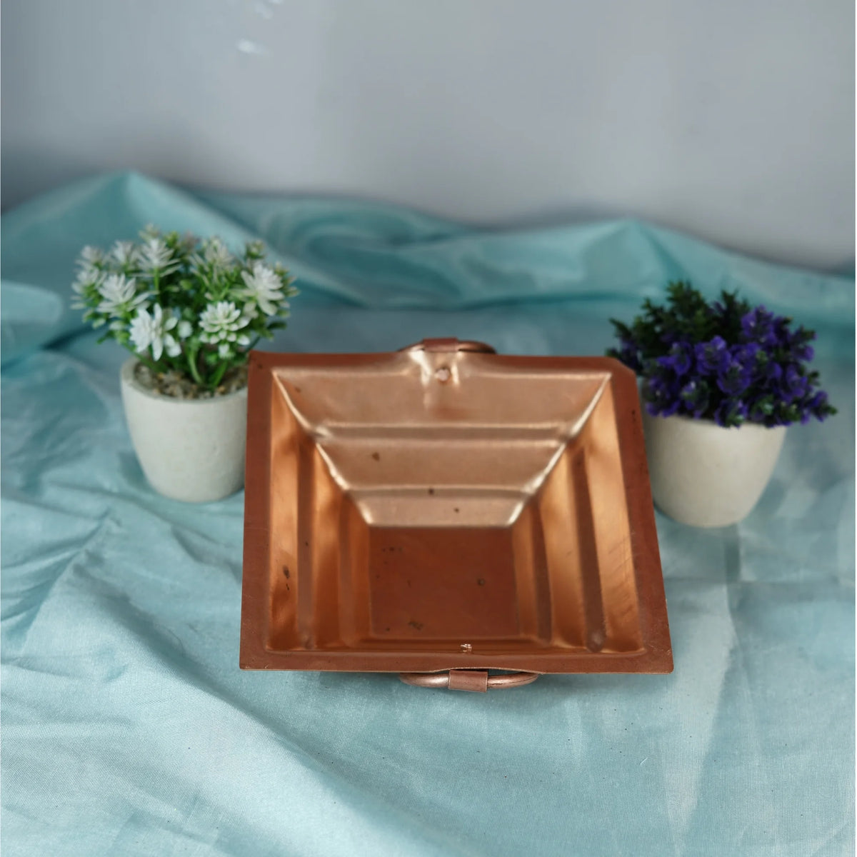 100% Pure Copper Spritual-Pooja-Yagya Hawan Kund (Heavy Guage Copper) Medium