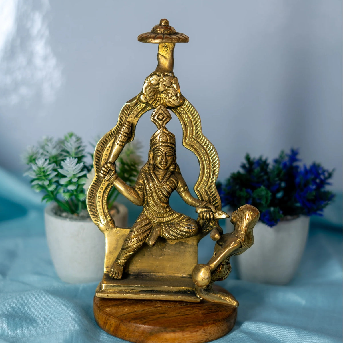 100% Pure Brass Banglamukhi MATA Idol (Pital Murti) Large