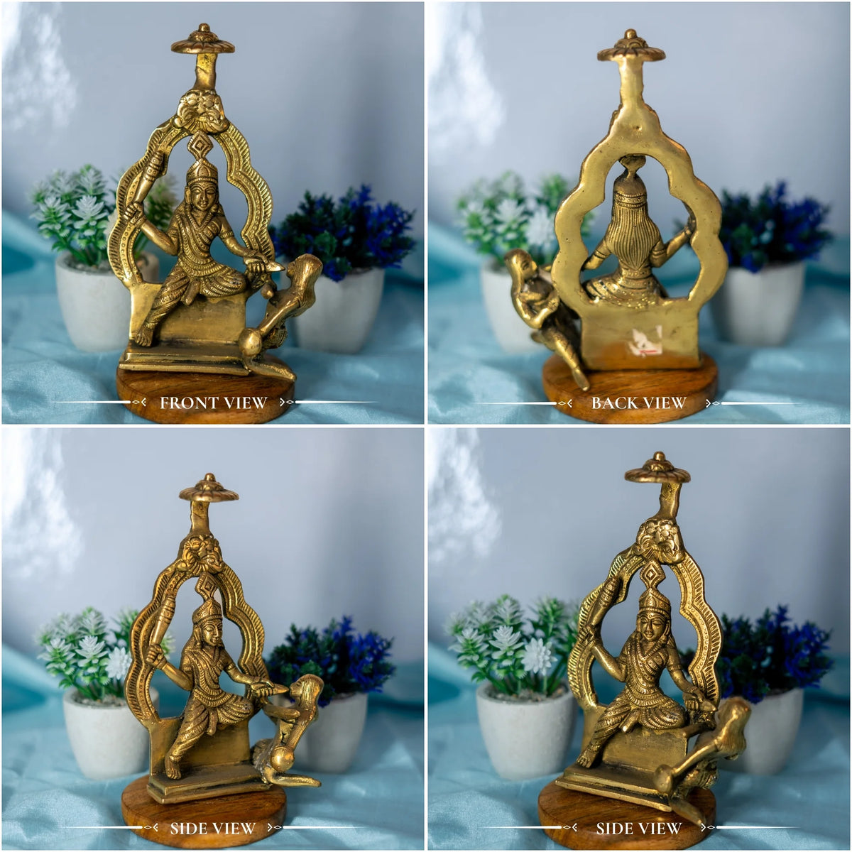 100% Pure Brass Banglamukhi MATA Idol (Pital Murti) Large