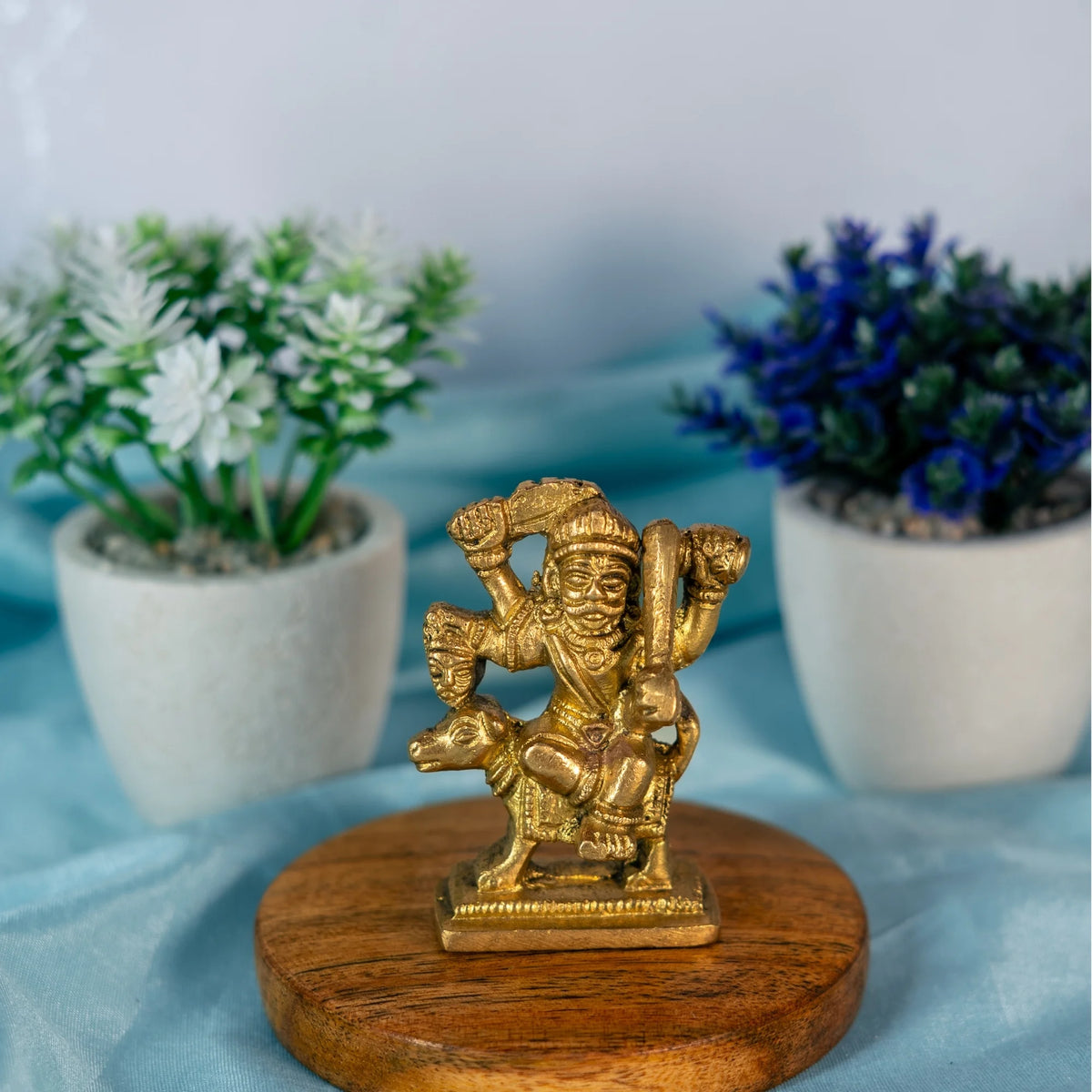 100% Pure Brass Kaal Kal Bhairav Idol | Bhairo Baba Ji Murti | Shri Kal Bhairava Statue