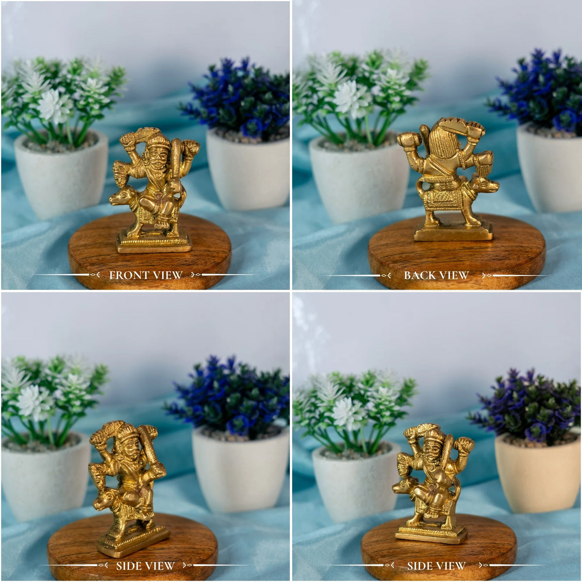 100% Pure Brass Kaal Kal Bhairav Idol | Bhairo Baba Ji Murti | Shri Kal Bhairava Statue