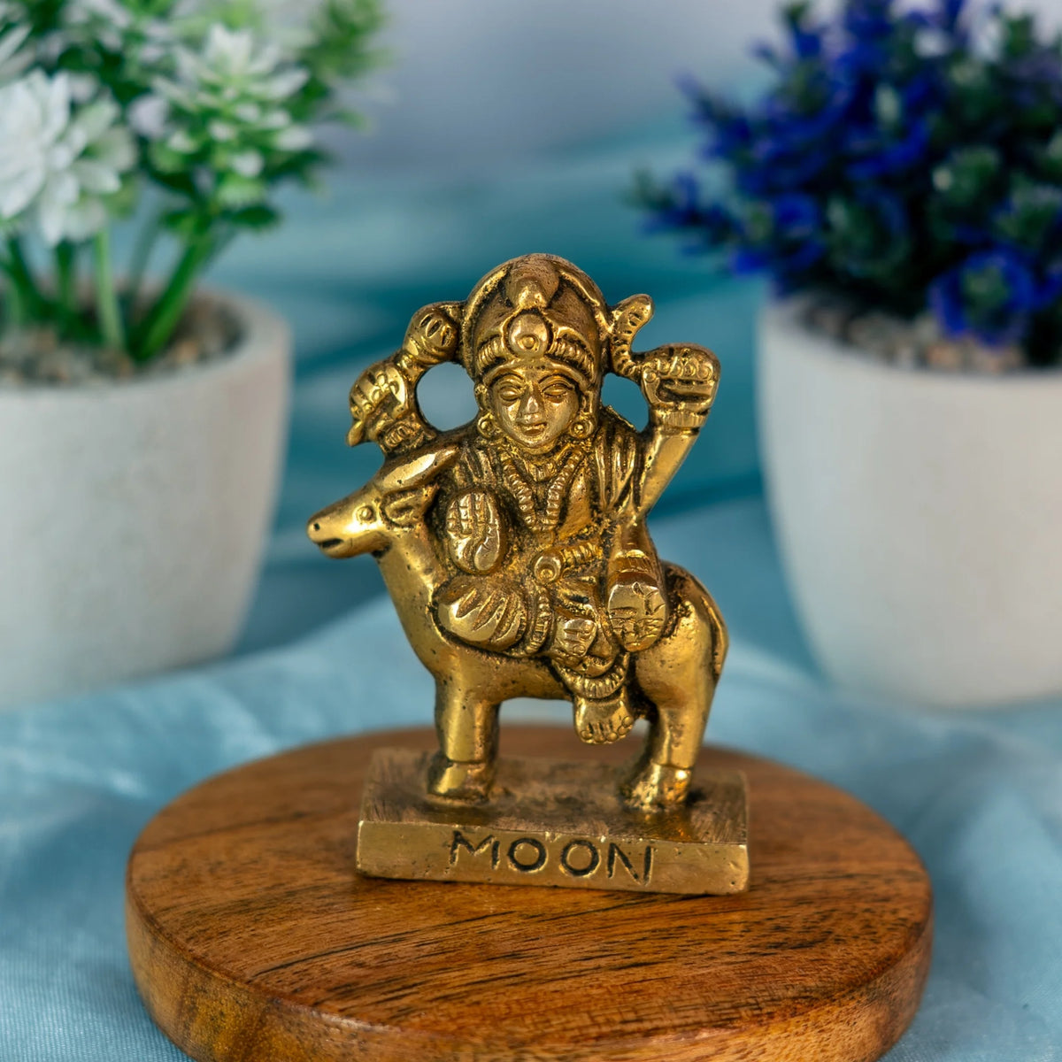 100% Pure Brass Moon God Idol