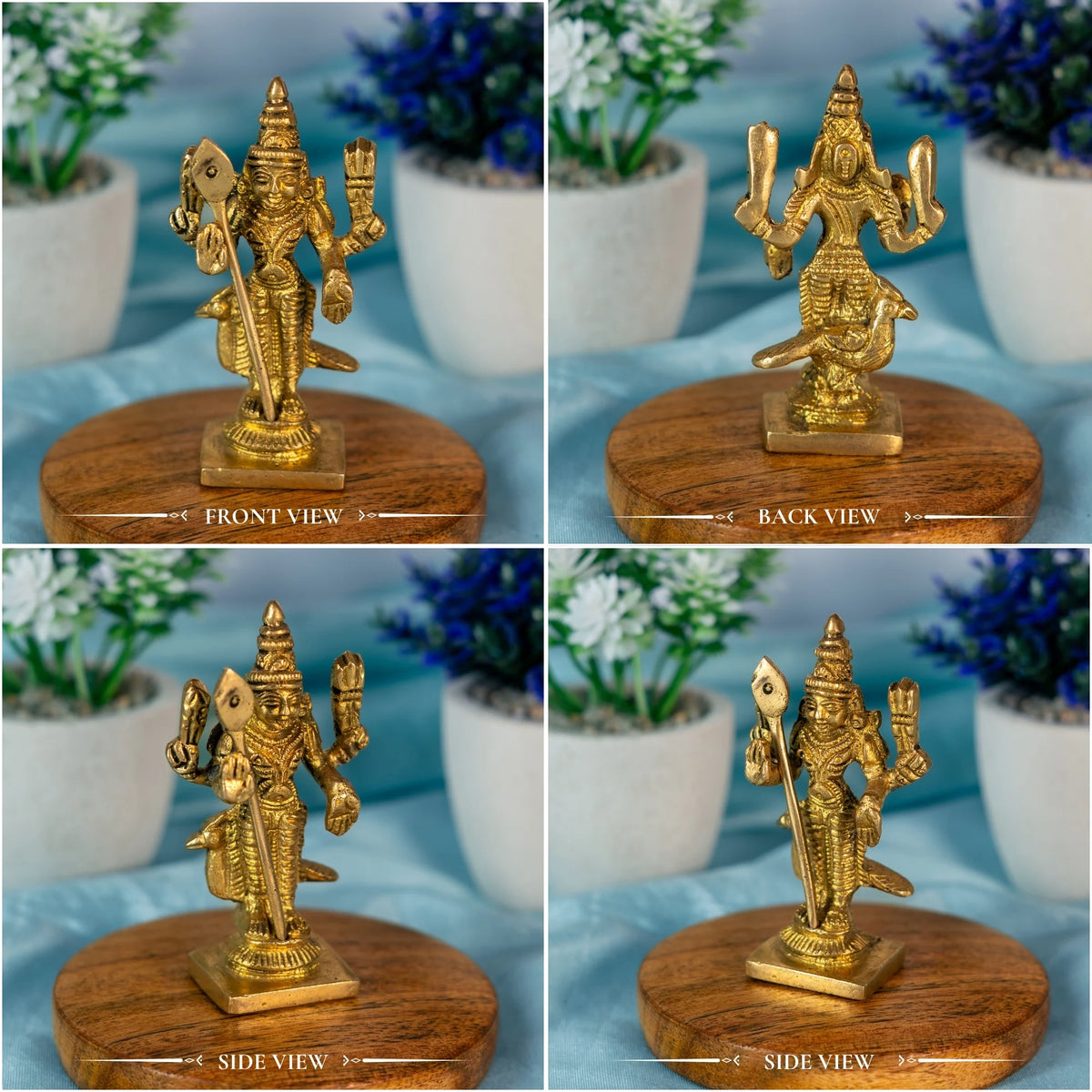 100% Pure Brass Lord Murugan Idol