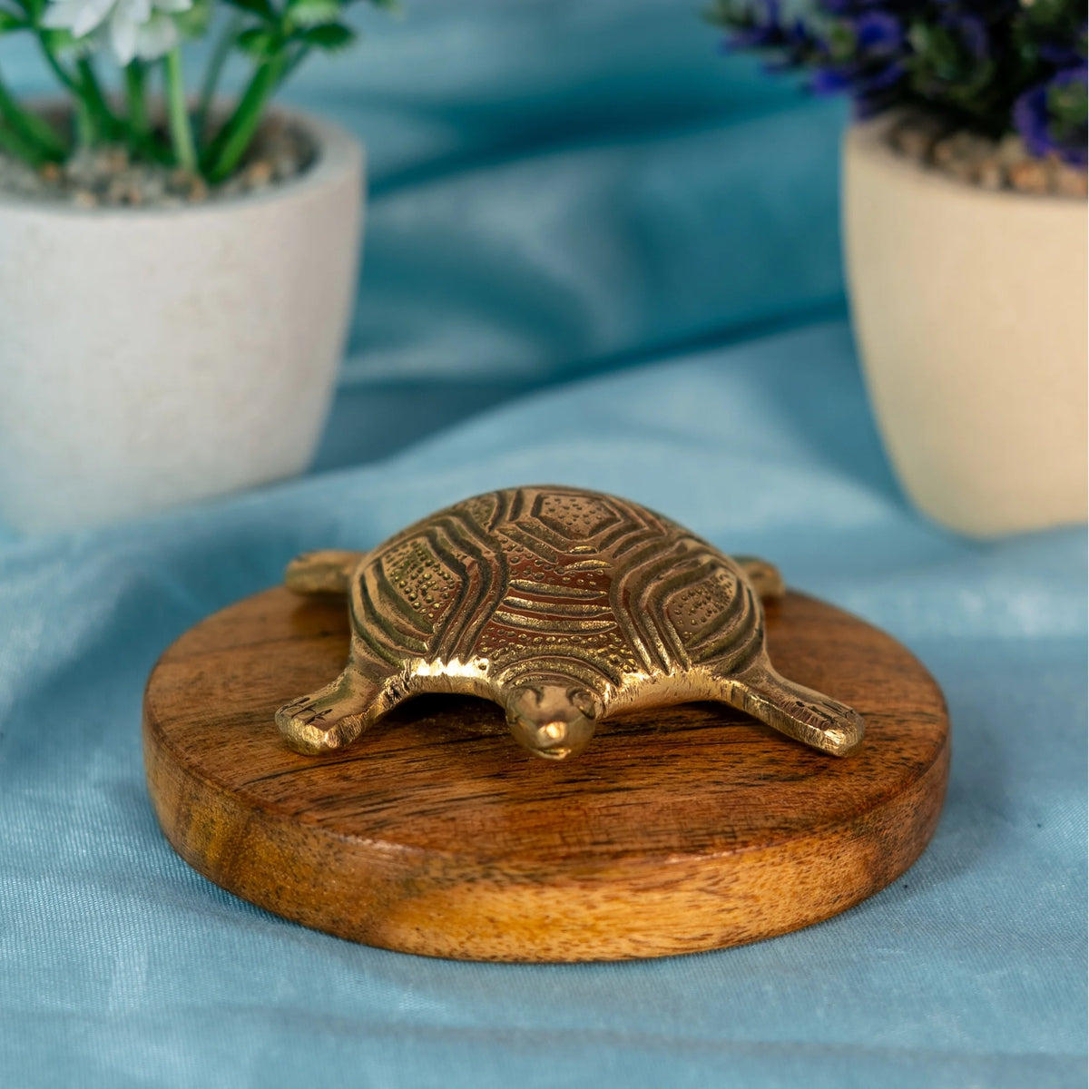 100% Pure Brass Tortoise for Good Luck Medium