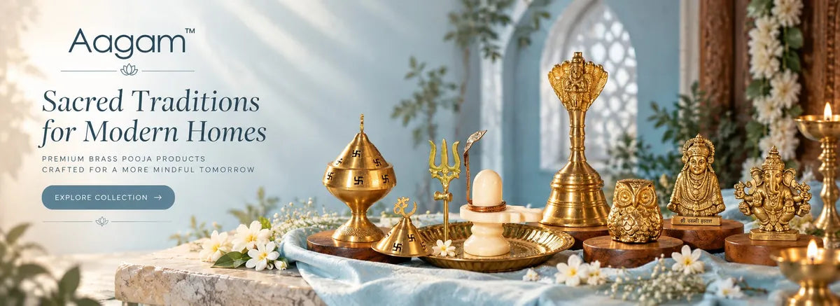 Sacred traditions for modern homes. Premium brass pooja products.